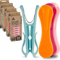 Hegs 40 Pack Multi Colored Clothes Pins by Hegs