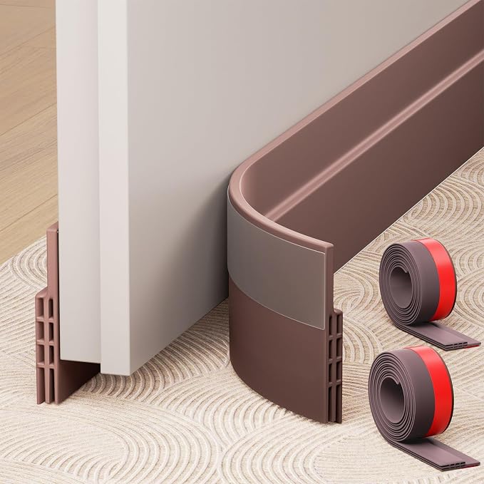 Hojoy Under Door Draft Stopper, Door Weather Stripping Door Seal, 2 Pack | by HOJOY