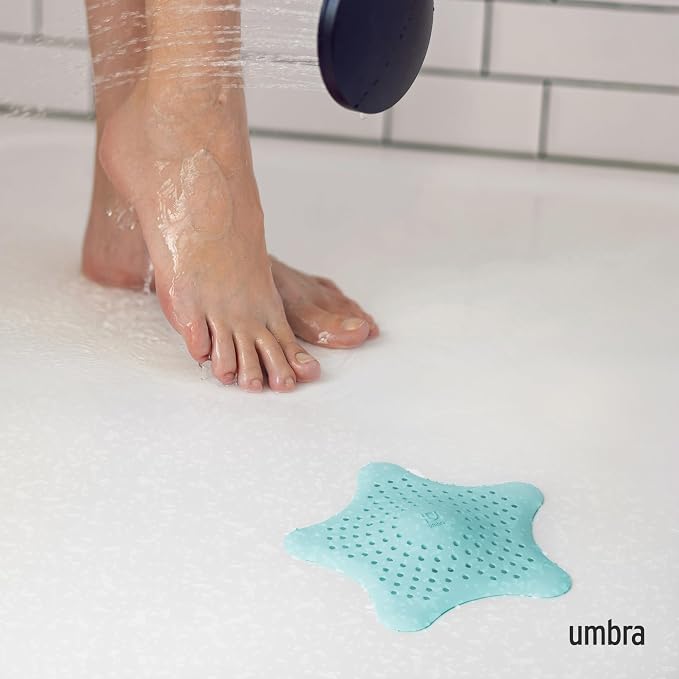 Umbra Starfish Hair Catcher, Fun Drain Cover Fits Most Standard Tub and Shower - Image 2