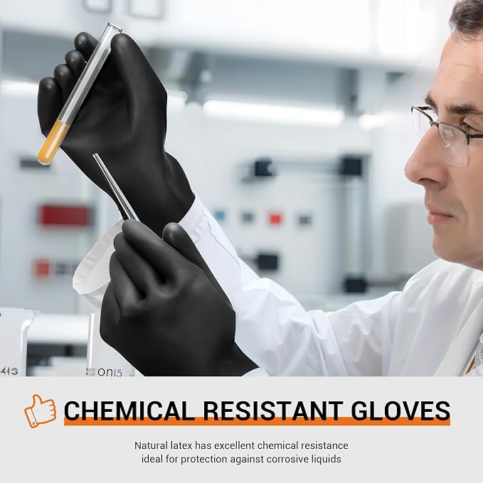 ThxToms Chemical Resistant Gloves, Puncture Resistant, Latex | Heavy Duty - Image 8