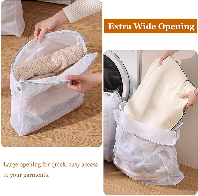 8 Pcs Mesh Laundry Bags for Delicates, Large Laundry Bag - Image 5