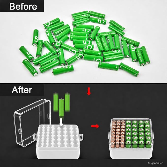 ALCYON Plastic Battery Organizer Storage Case - Image 5