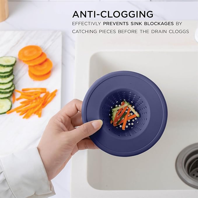 COOK WITH COLOR Kitchen Sink Strainer, Flexible Sink Strainer, Sink Drain - Image 3