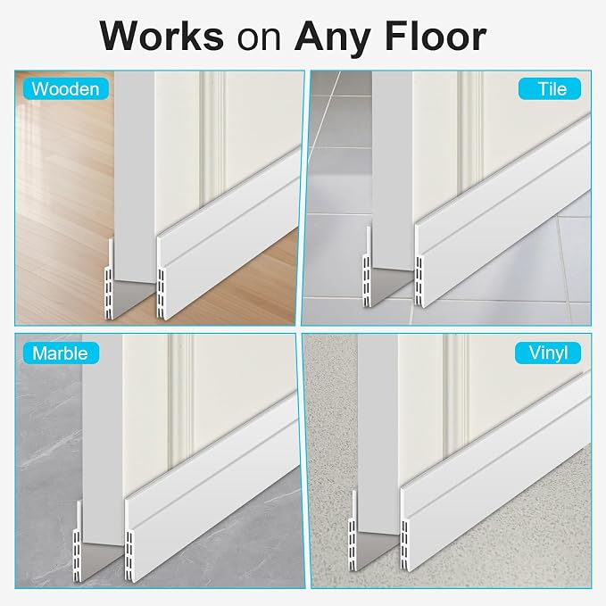 Adjustable Under Door Draft Stopper Filler Seal Blocker, 2 Pack | Door Seal - Image 6