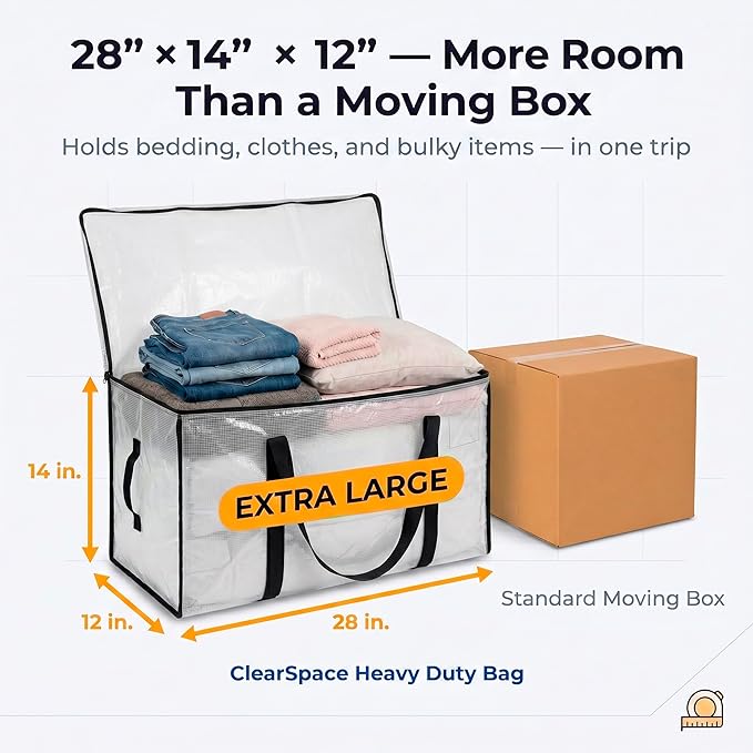 ClearSpace Heavy Duty Moving Bags or Storage Bins - Image 3
