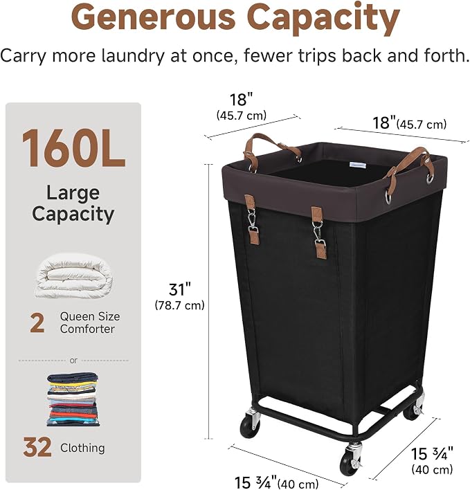 StorageWorks 160L Laundry Basket - Image 3