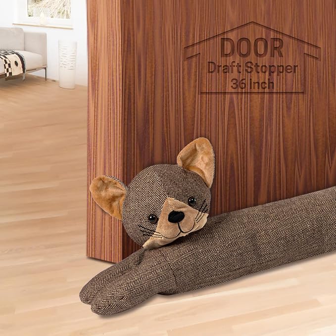 SWISSELITE 36 Inch Under Door Stopper, Decorative Door Noise Blocker, Weighted by SWISSELITE
