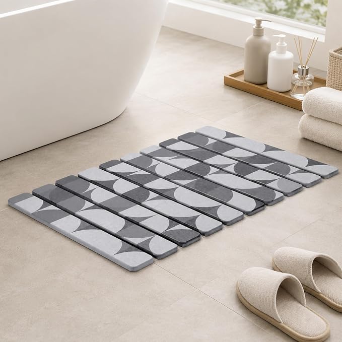 Large Stone Dish Drying Mat for Kitchen Counter, Quick Dry Diatomaceous Earth - Image 9