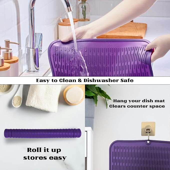 ZLR Oversized Silicone Dish Drying Mat - Image 4