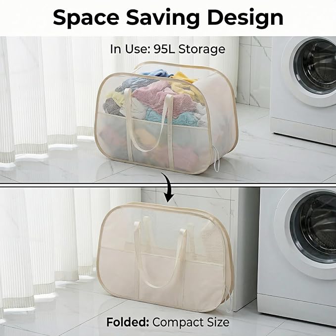 Tsmall bear Foldable Laundry Basket - Image 3