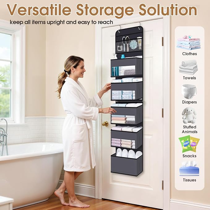 Over The Door Organizer Storage behind Door Hanging Organizer - Image 8