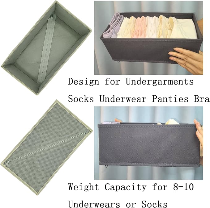 Bructhun Sock Drawer Organizer 9 Pack - Image 5