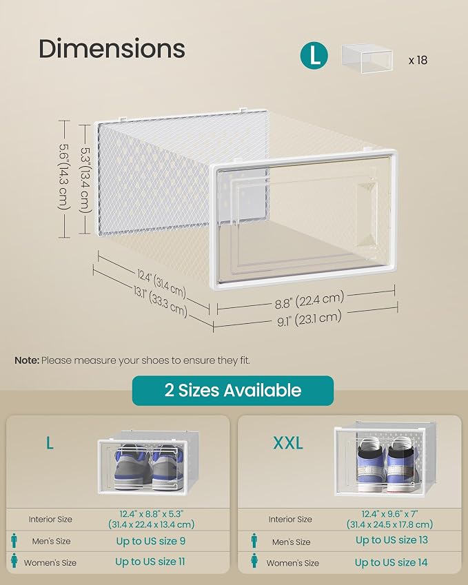 SONGMICS Shoe Boxes - Image 5