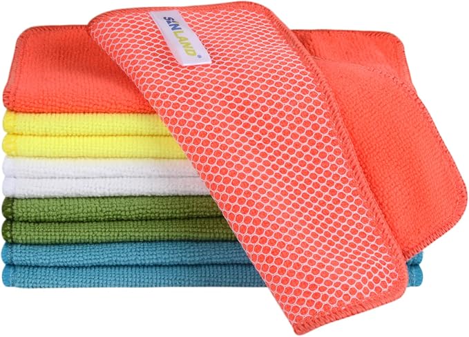 SINLAND Dish Cloth for Washing Dishes Kitchen Washcloth Cleaning Cloth by SINLAND