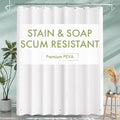 AmazerBath Shower Curtain Liner, 72x72 Plastic White Shower Curtain Liner by AmazerBath