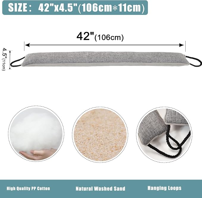 Under Door Draft Stopper 42 inch Wind Stopper - Image 2