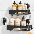TAILI Shower Caddy Suction Cup Rustproof Metal Visible indicator Black by TAILI