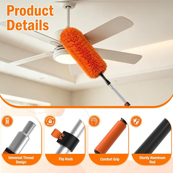 LAANPOLE 36FT High Reach Duster Cleaning Kit - Image 2