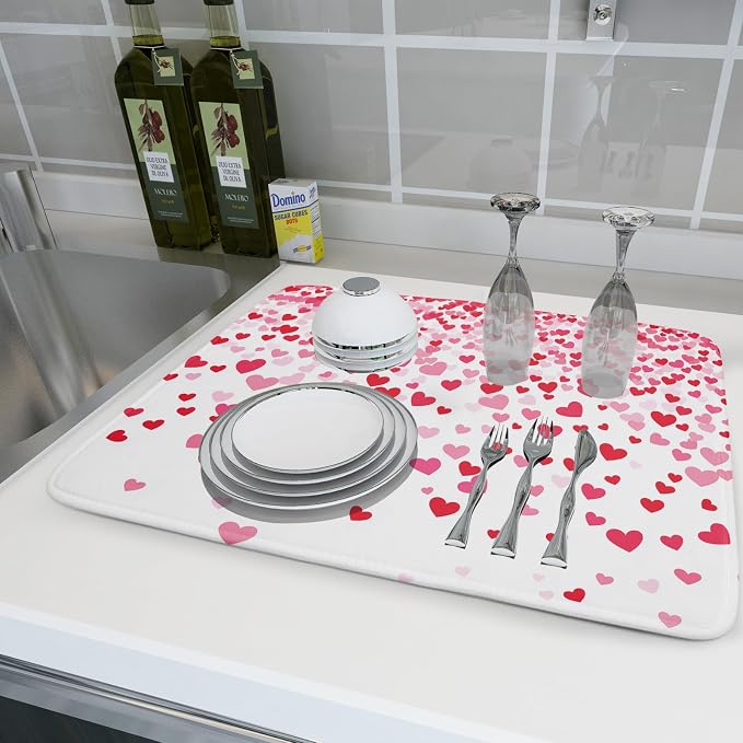 Valentine's Day Dish Drying Mat - Image 6