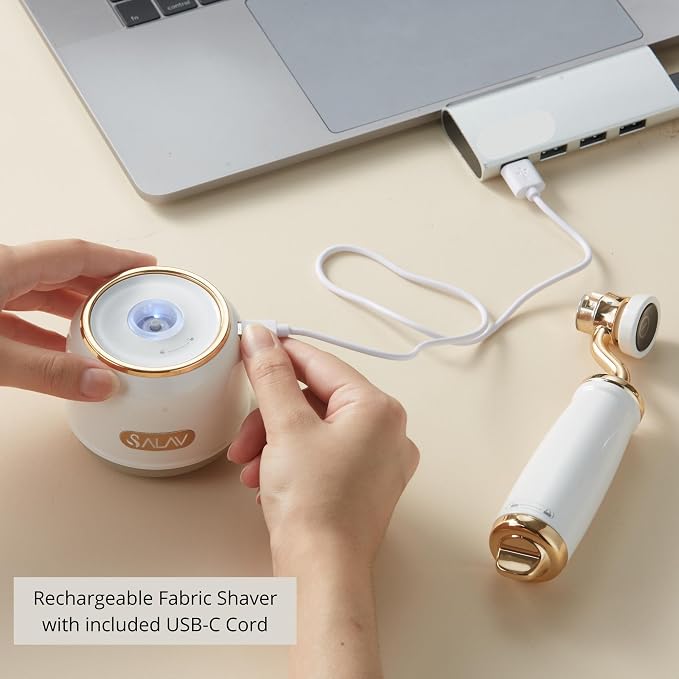 SALAV® Retro Edition Rechargeable Fabric Shaver and Lint Roller - Image 5