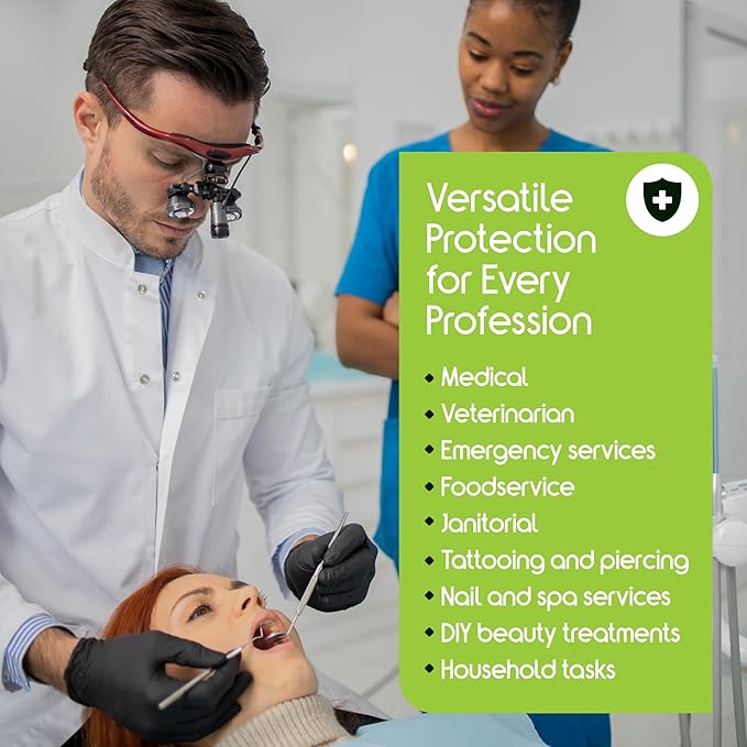 Inspire Black Nitrile Disposable Gloves | 4.5 Nitrile Disposable Safety Medical - Image 5