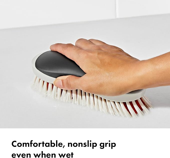 OXO Good Grips Grout Brush & Heavy Duty Scrub Brush Combo Set; Tough, Durable - Image 2