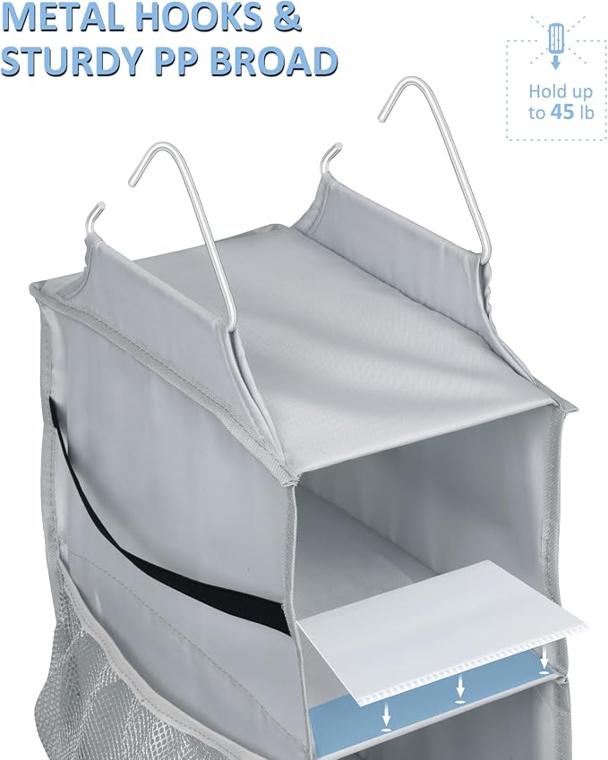 SLEEPING LAMB 8 Shelves Hanging Shoe Rack Hanger, Narrow Hanging Shoe Organizer - Image 4
