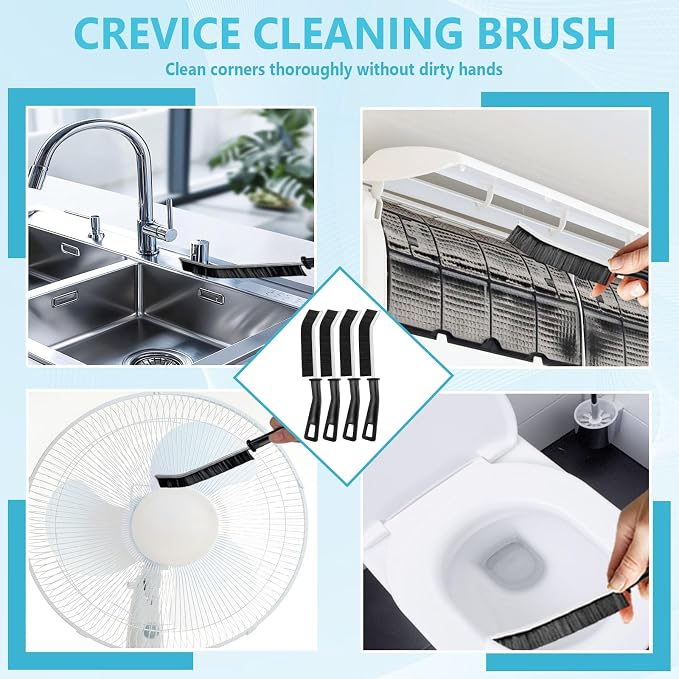 18PCS Crevice Cleaning Brush Hard Bristle Scrub Brushes - Image 4