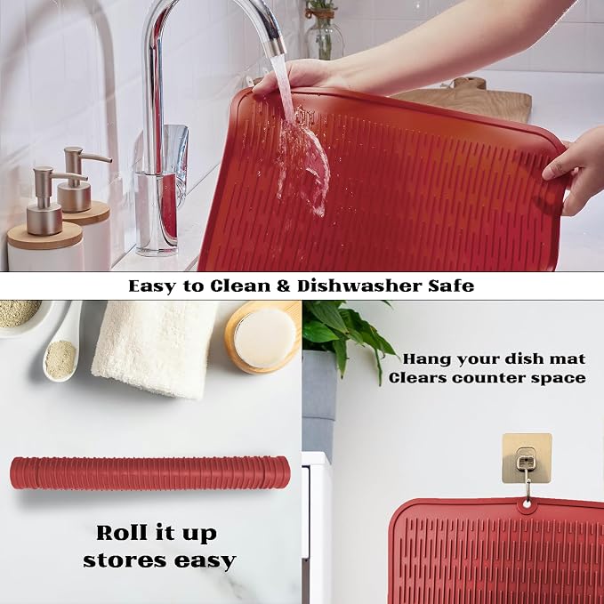 ZLR Oversized Silicone Dish Drying Mat - Image 4