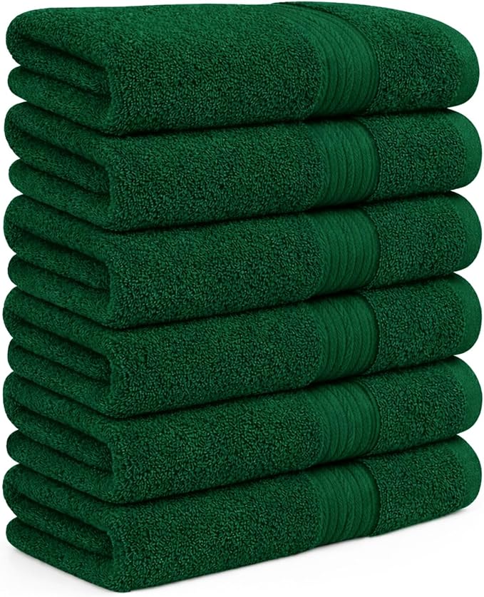 100% Cotton Hand Towels 18x28 Inches, 600 GSM, Soft & Absorbent by AmpleDecor