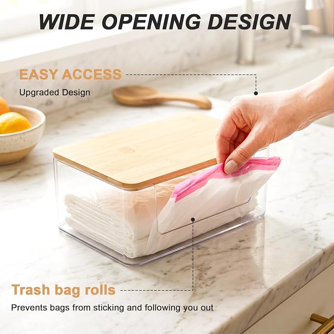 3 Pack Trash Bag Holder, Stackable Garbage Bag Dispenser - Image 5