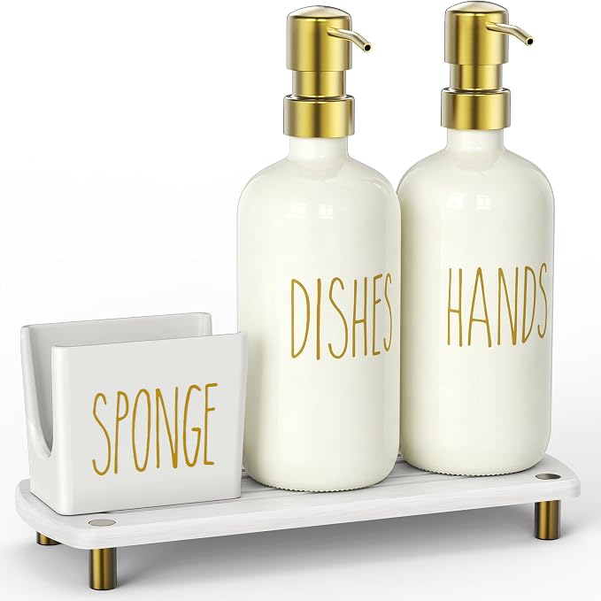 Cisily Kitchen Soap Dispenser Set Comes - Image 8
