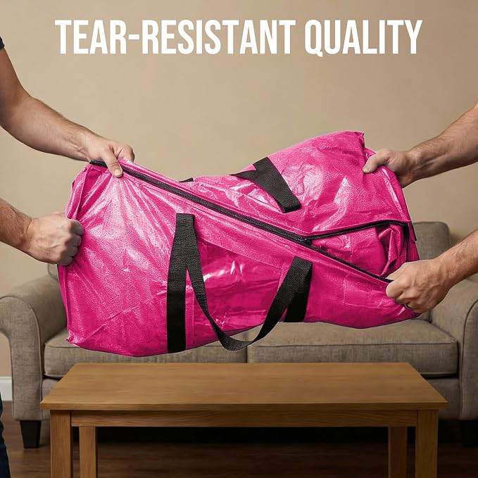 TAILI 2 Pack Pink Extra Large Moving Bags, Storage Bags - Image 6