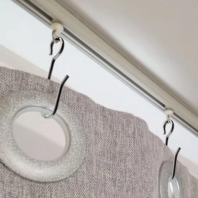 100 Pieces Curtain Slider Track Hooks and Gliders - Image 5