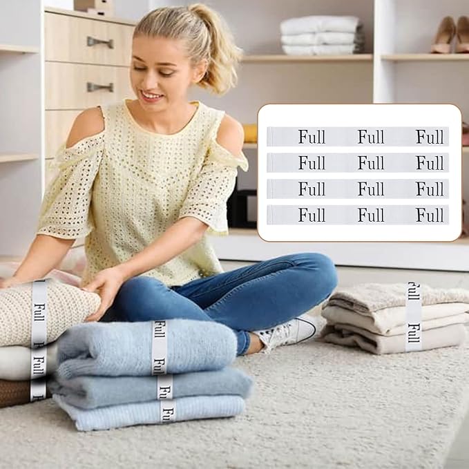 4PCS Bed Sheet Organizer Bands, Storage Labels and Sheet Keepers - Image 3