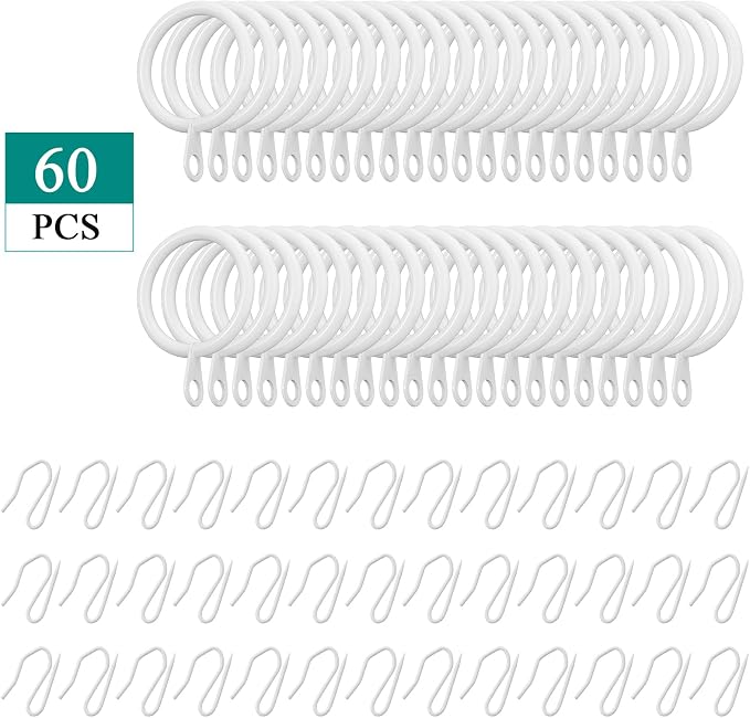 Hotop 30 Pcs Metal Curtain Rings - Image 2
