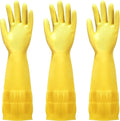 FMP Brands 3/6/12/60 Pairs 15 Inch Extra Long Rubber Dishwashing Gloves by FMPBrands