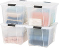 IRIS USA 4-Pack 54 Quart Storage Bins by IRISUSA