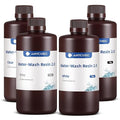 ANYCUBIC Water Washable 3D Printer Resin 2.0 Bundle, 405nm High Precision 3D Resin, Low Shrinkage Photopolymer Resin for LCD Resin 3D Printer (Grey+Clear+White+Black,1kg per Bottle, 4kg in Total)