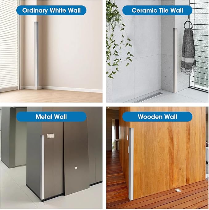 Stainless Steel Wall Corner Guards, 3 x 3 x 48 inches (10 Pcs Pack). Made of 304 Steel, These 90-Degree Angle Metal Corner Protectors are Designed for Wall Protection and Decoration