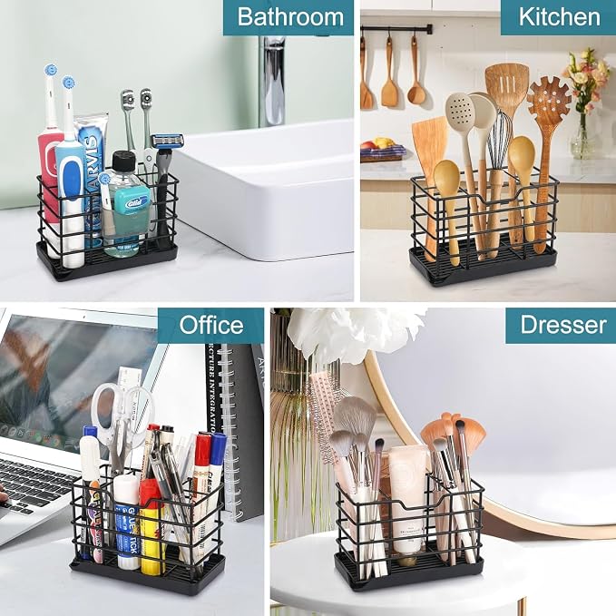 Toothbrush Holders for Bathroom, Stainless Steel, Detachable, 5 Slot - Image 6