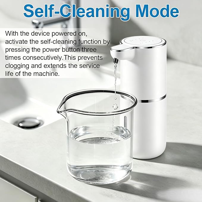 2 Pack Automatic Soap Dispensers, 12.8oz/380ml USB Touchless Automatic Foaming - Image 4
