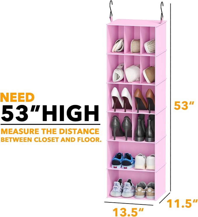 SpaceAid 2 Pack Hanging Closet Organizer and Storage - Image 2