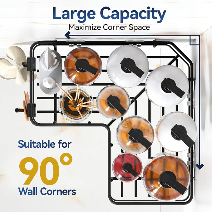YASONIC Corner Shower Caddy Adhesive, 100% Rustproof Shower Organizer - Image 3