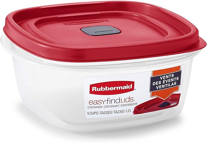 Rubbermaid Easy Find Lid Square 5-Cup Food Storage Container - Image 2