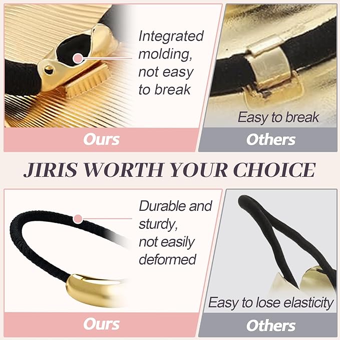 3PCS Metal Hair Tie For Women,Gold Cuffs,Metal Geometric Gold Hair Ties, Hair Accessories Stretchy and Non-Damage Ponytail Holders,Ponytail Cuff Hair Bands For Hair Styling (SET2)