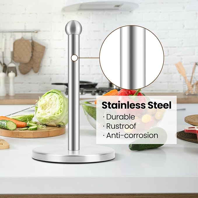 Paper Towel Holder, Kitchen Paper Towels Holder Stand - Image 2