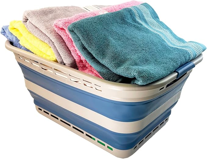SAMMART 42L Collapsible Plastic Laundry Basket - Image 5