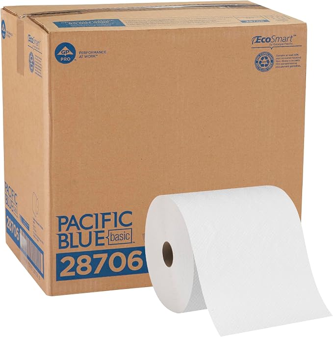Georgia-PacificBlue Basic Paper Towel Rolls by PRO, 350 Feet Per Roll, 12 Rolls by Georgia-Pacific