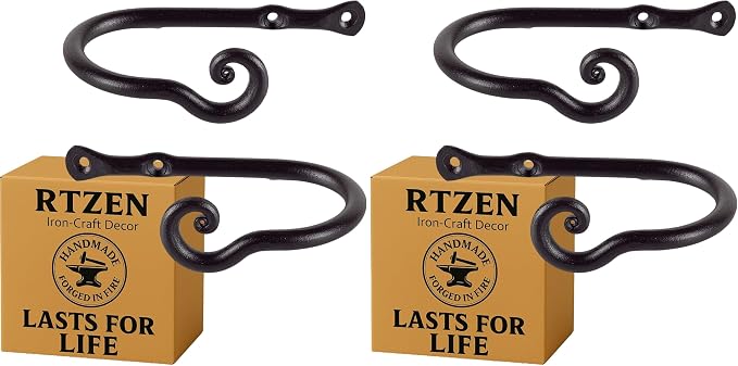 RTZEN Decorative Metal Curtain Tiebacks by RTZEN